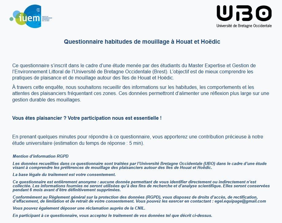 Sondage UNAN 56 : naviguer, protéger, préserver les mouillages